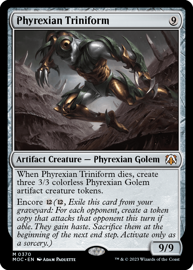Phyrexian Triniform [March of the Machine Commander] MTG Single Magic: The Gathering  | Multizone: Comics And Games