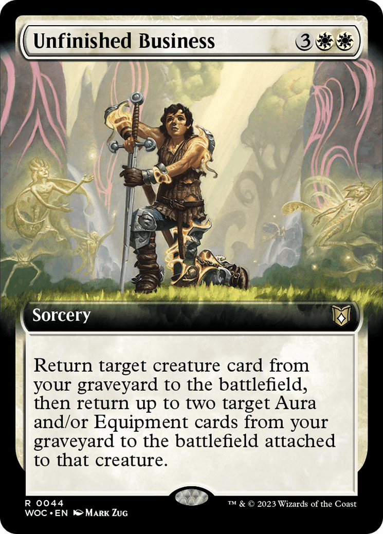 Unfinished Business (Extended Art) [Wilds of Eldraine Commander] MTG Single Magic: The Gathering  | Multizone: Comics And Games