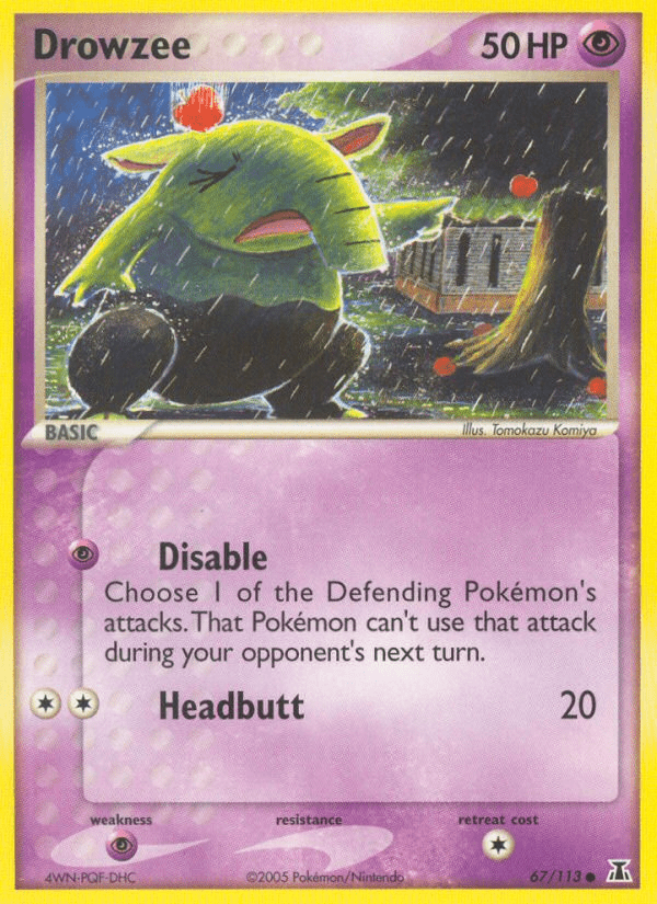 Drowzee (67/113) [EX: Delta Species] Pokemon Single Pokémon  | Multizone: Comics And Games