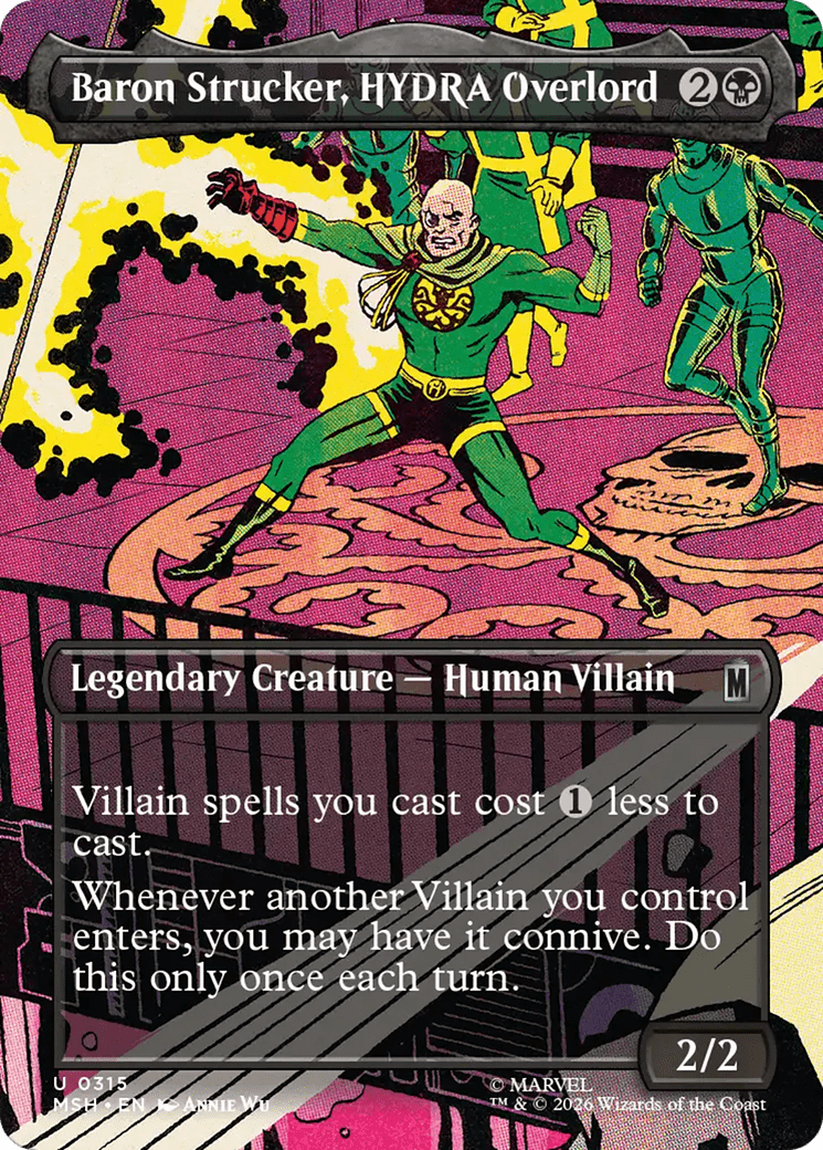 Baron Strucker, HYDRA Overlord (Borderless) [Marvel Super Heroes] MTG Single Magic: The Gathering  | Multizone: Comics And Games