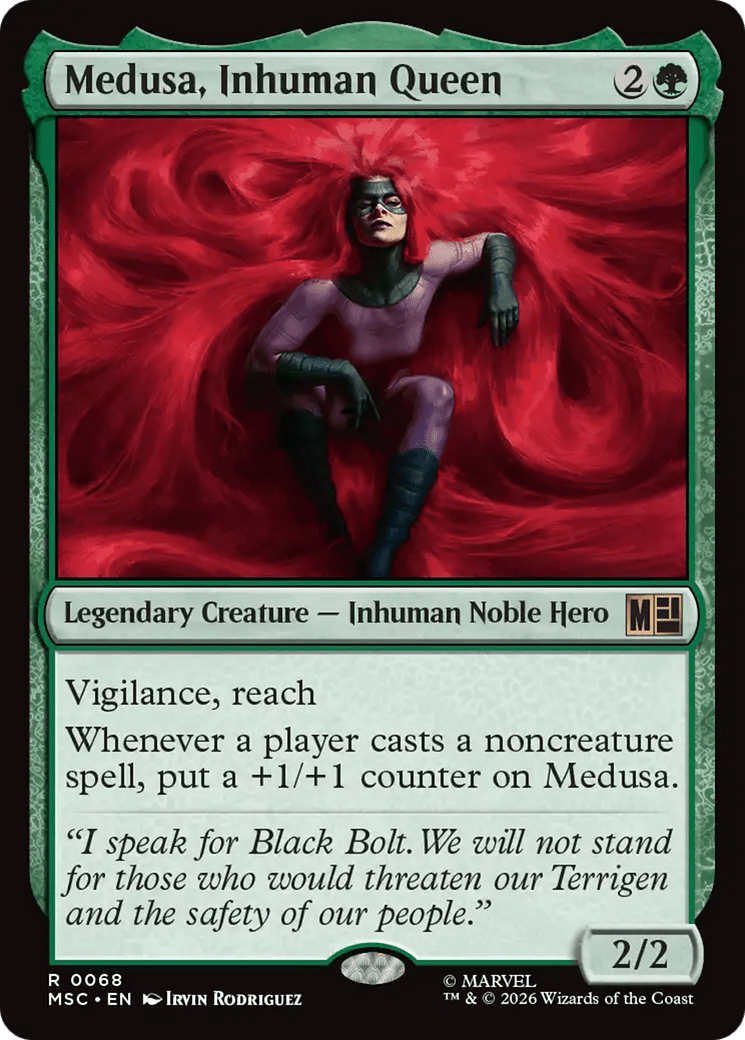 Medusa, Inhuman Queen [Marvel Super Heroes Commander] MTG Single Magic: The Gathering  | Multizone: Comics And Games
