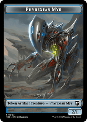 Phyrexian Myr (Ripple Foil) // Servo Double-Sided Token [Modern Horizons 3 Commander Tokens] MTG Single Magic: The Gathering  | Multizone: Comics And Games