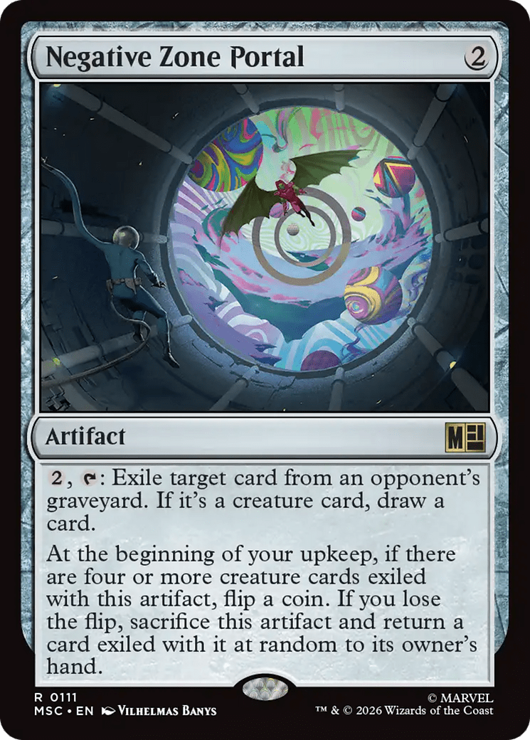 Negative Zone Portal (Surge Foil) [Marvel Super Heroes Commander] MTG Single Magic: The Gathering  | Multizone: Comics And Games