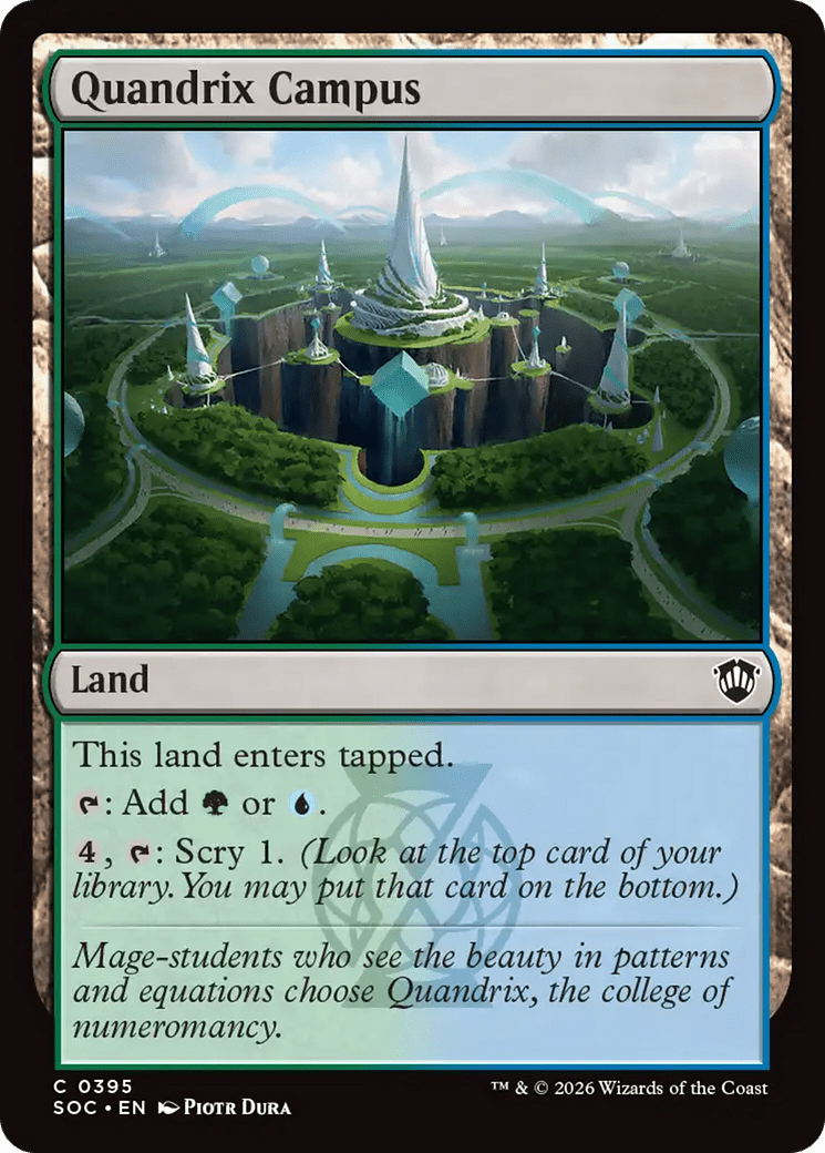 Quandrix Campus [Secrets of Strixhaven Commander] MTG Single Magic: The Gathering  | Multizone: Comics And Games