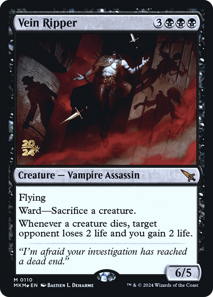 Vein Ripper [Murders at Karlov Manor Prerelease Promos] MTG Single Magic: The Gathering  | Multizone: Comics And Games