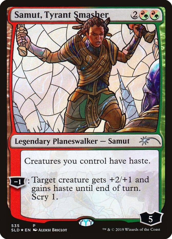 Samut, Tyrant Smasher (Stained Glass) [Secret Lair Drop Promos] MTG Single Magic: The Gathering  | Multizone: Comics And Games