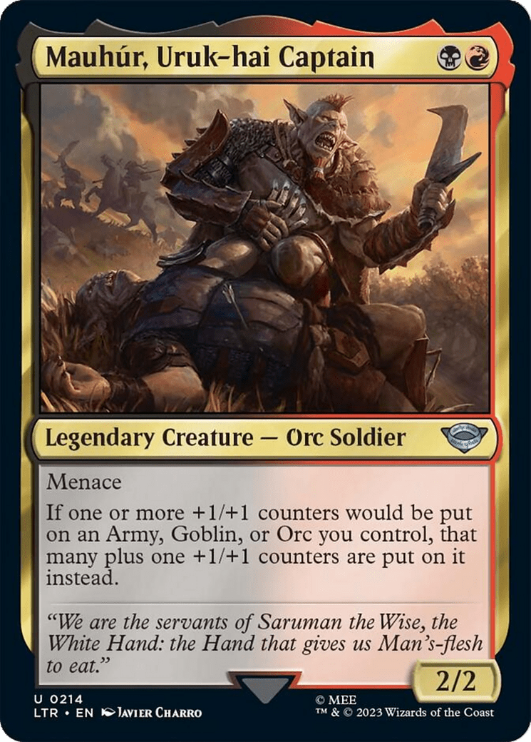 Mauhur, Uruk-hai Captain [The Lord of the Rings: Tales of Middle-Earth] MTG Single Magic: The Gathering  | Multizone: Comics And Games