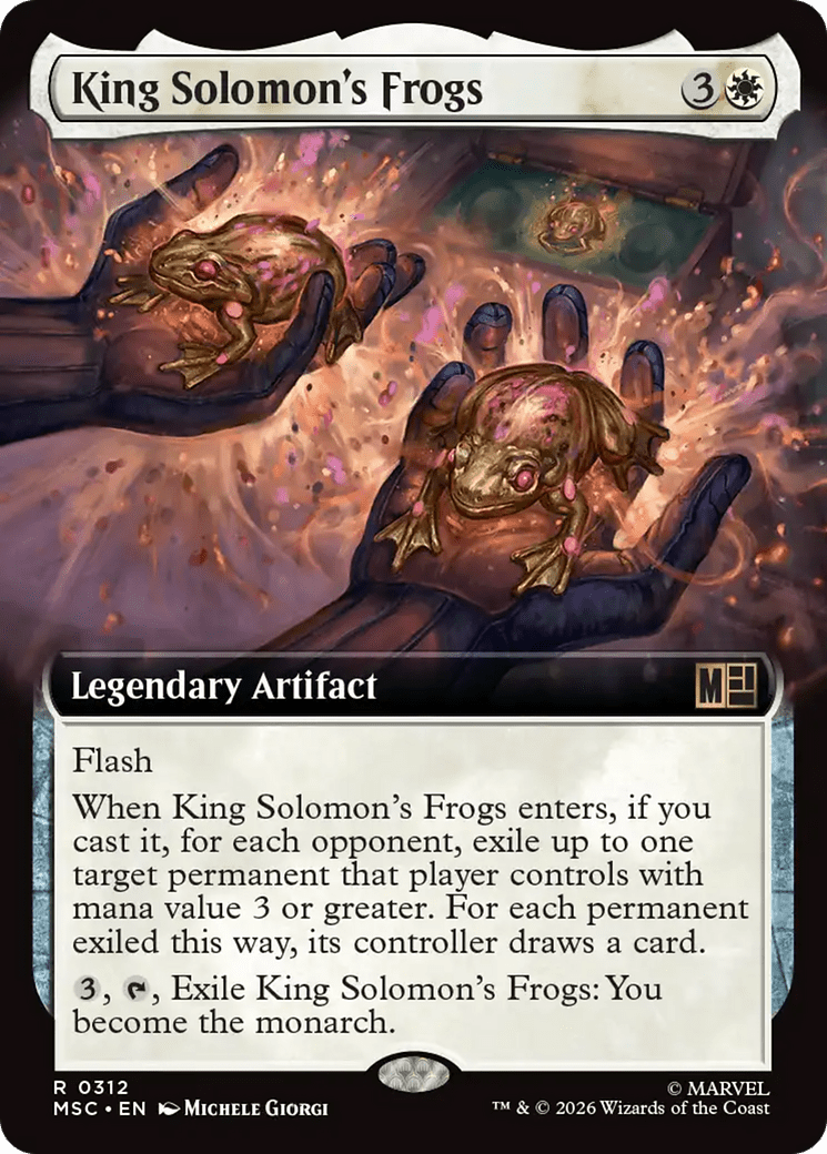 King Solomon's Frogs (Extended Art) [Marvel Super Heroes Commander] MTG Single Magic: The Gathering  | Multizone: Comics And Games