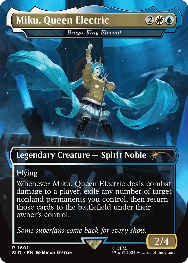 Miku, Queen Electric - Brago, King Eternal [Secret Lair Drop Series] MTG Single Magic: The Gathering  | Multizone: Comics And Games
