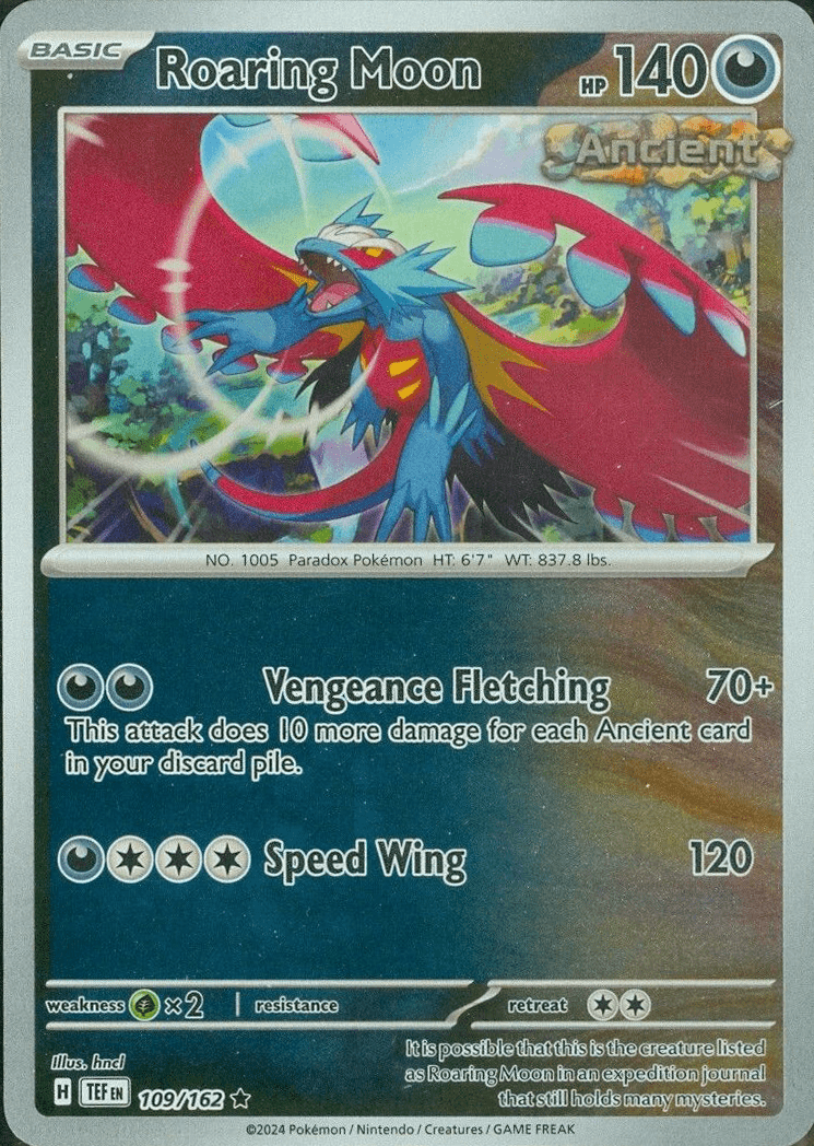 Roaring Moon (109/162) [Scarlet & Violet: Temporal Forces] Pokemon Single Pokémon  | Multizone: Comics And Games