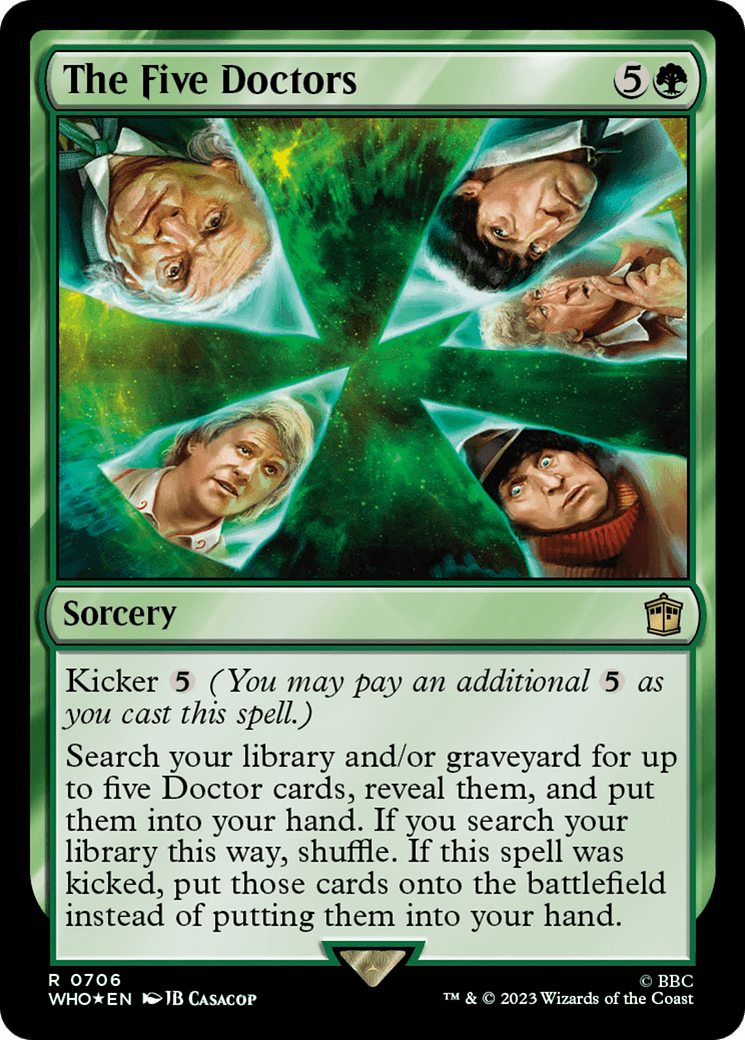 The Five Doctors (Surge Foil) [Doctor Who] MTG Single Magic: The Gathering  | Multizone: Comics And Games