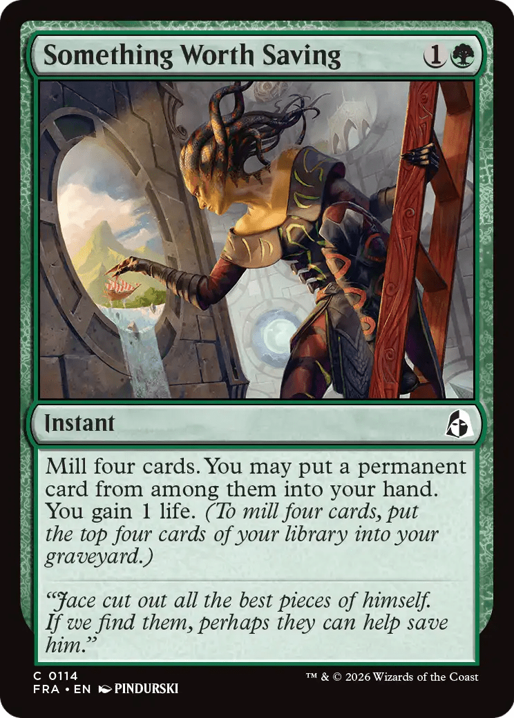 Something Worth Saving [Reality Fracture] MTG Single Magic: The Gathering  | Multizone: Comics And Games