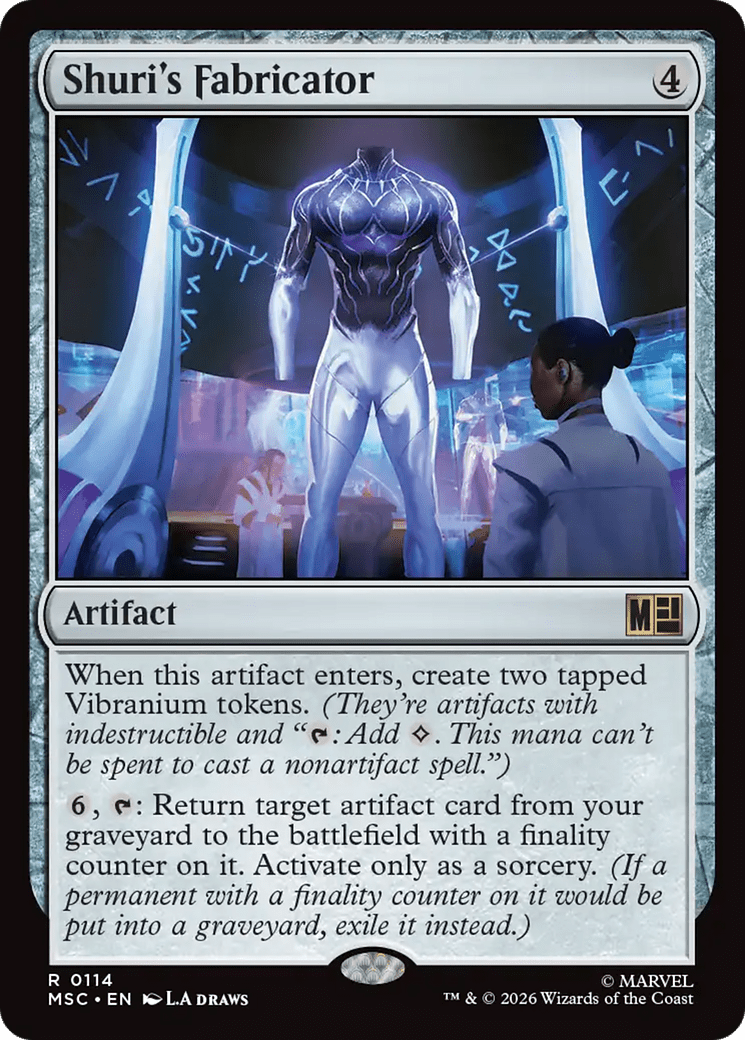 Shuri's Fabricator (Surge Foil) [Marvel Super Heroes Commander] MTG Single Magic: The Gathering  | Multizone: Comics And Games