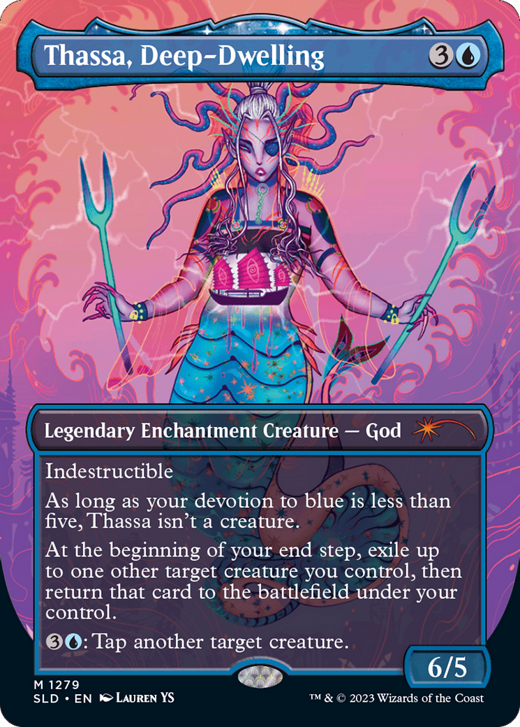 Thassa, Deep-Dwelling (Borderless) [Secret Lair Drop Series] MTG Single Magic: The Gathering  | Multizone: Comics And Games