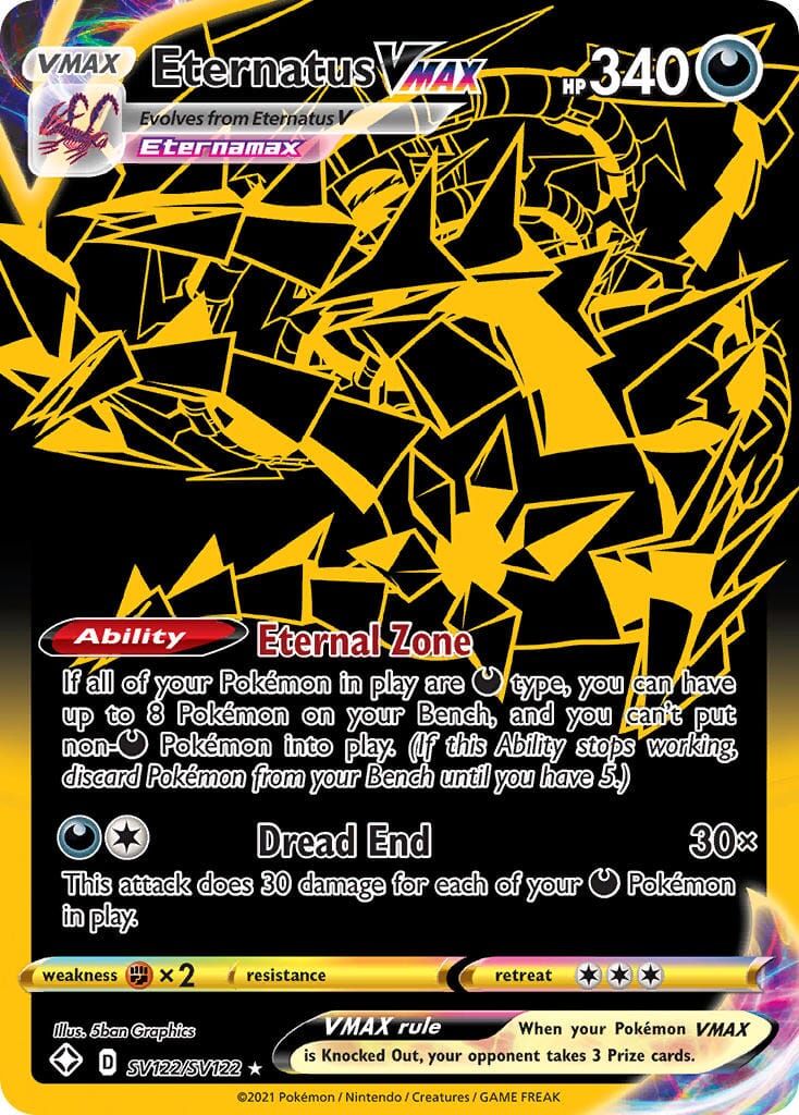 Eternatus VMAX (SV122/SV122) [Sword & Shield: Shining Fates] Pokemon Single Pokémon  | Multizone: Comics And Games