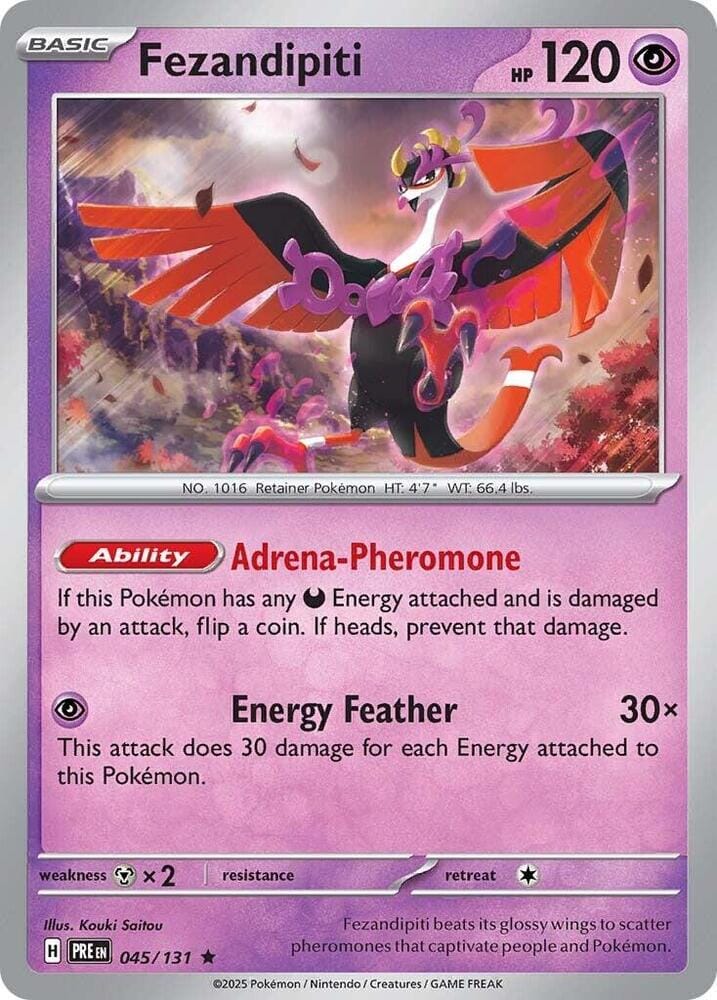 Fezandipiti (045/131) [Scarlet & Violet: Prismatic Evolutions] Pokemon Single Pokémon  | Multizone: Comics And Games