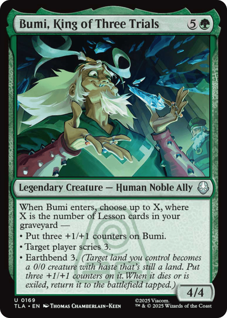 Bumi, King of Three Trials [Avatar: The Last Airbender] MTG Single Magic: The Gathering  | Multizone: Comics And Games