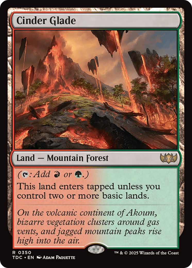 Cinder Glade [Tarkir: Dragonstorm Commander] MTG Single Magic: The Gathering  | Multizone: Comics And Games