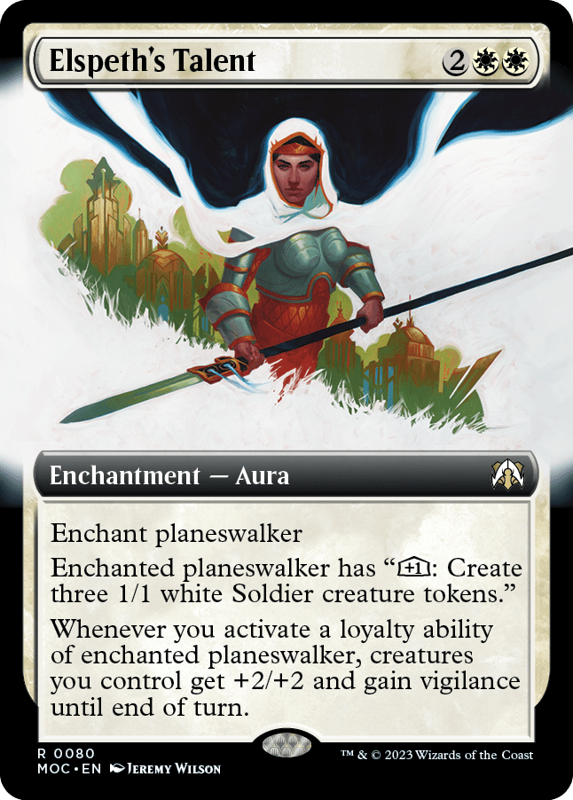 Elspeth's Talent (Extended Art) [March of the Machine Commander] MTG Single Magic: The Gathering  | Multizone: Comics And Games