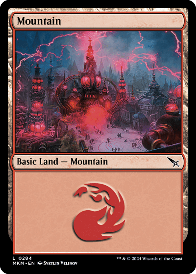 Mountain (0284) [Murders at Karlov Manor] MTG Single Magic: The Gathering  | Multizone: Comics And Games