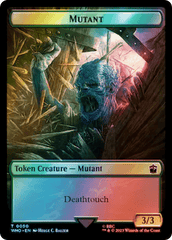 Alien Rhino // Mutant Double-Sided Token (Surge Foil) [Doctor Who Tokens] MTG Single Magic: The Gathering  | Multizone: Comics And Games