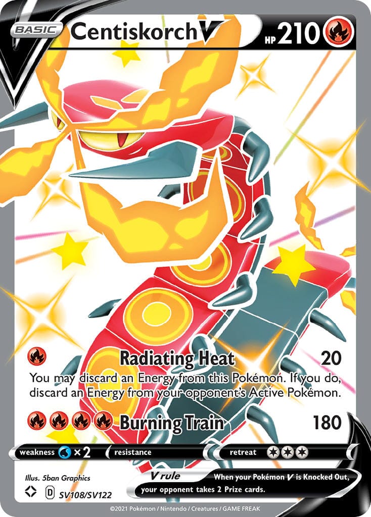 Centiskorch V (SV108/SV122) [Sword & Shield: Shining Fates] Pokemon Single Pokémon  | Multizone: Comics And Games
