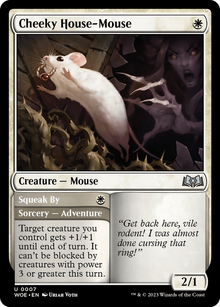 Cheeky House-Mouse [Wilds of Eldraine] MTG Single Magic: The Gathering  | Multizone: Comics And Games