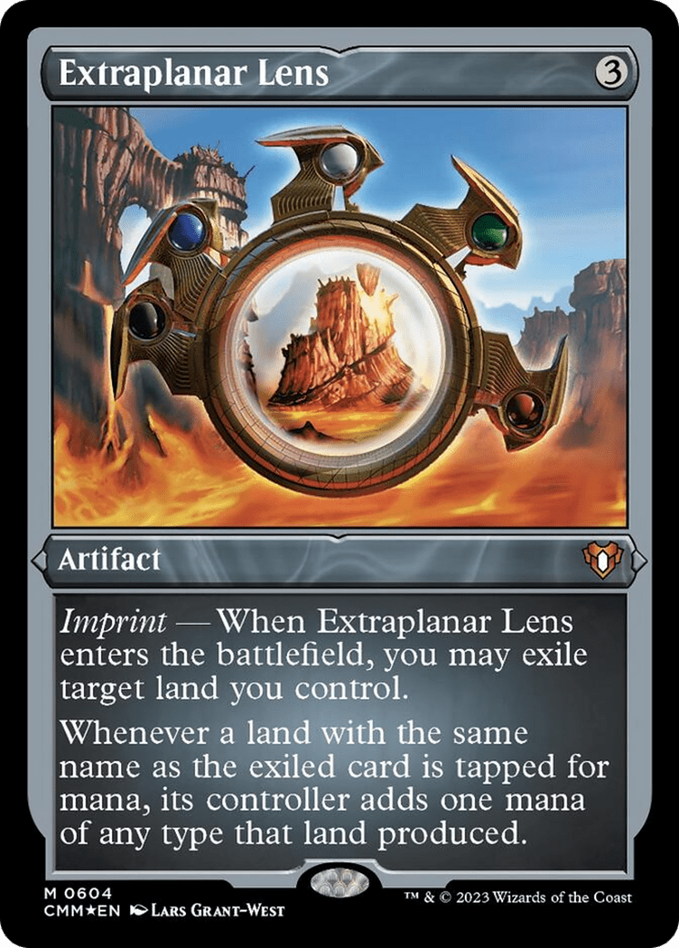 Extraplanar Lens (Foil Etched) [Commander Masters] MTG Single Magic: The Gathering  | Multizone: Comics And Games