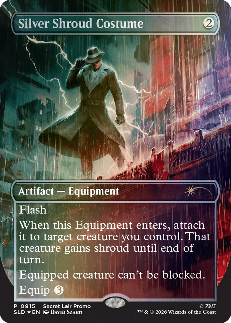 Silver Shroud Costume [Secret Lair Drop Series] MTG Single Magic: The Gathering  | Multizone: Comics And Games