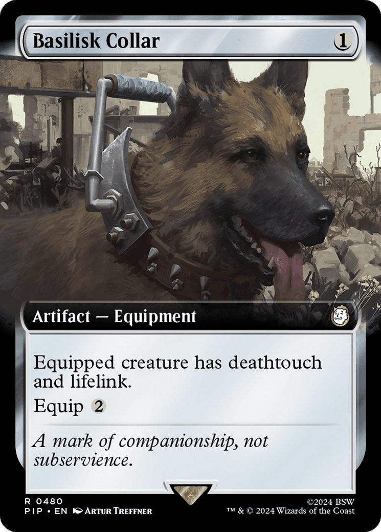 Basilisk Collar (Extended Art) [Fallout] MTG Single Magic: The Gathering  | Multizone: Comics And Games