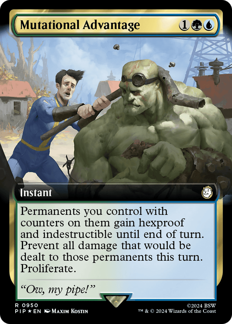 Mutational Advantage (Extended Art) (Surge Foil) [Fallout] MTG Single Magic: The Gathering  | Multizone: Comics And Games