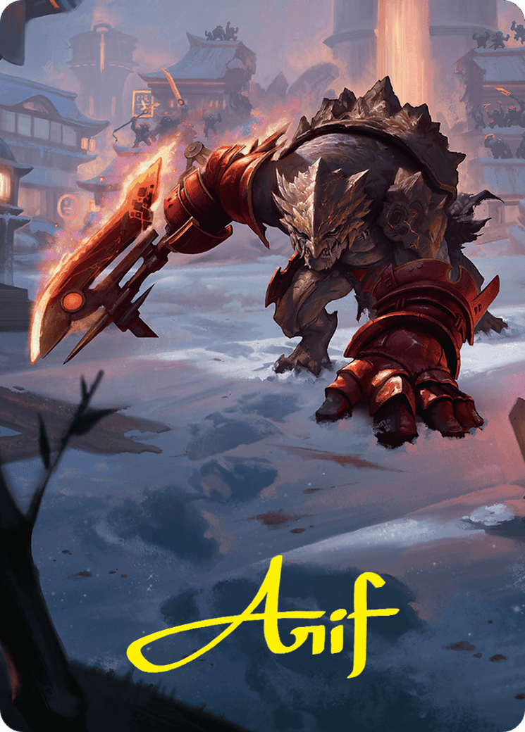 Searslicer Goblin Art Card (39/54) (Gold-Stamped Signature) [Foundations Art Series] MTG Single Magic: The Gathering  | Multizone: Comics And Games