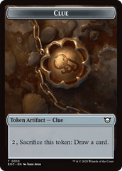 Copy // Clue Double-Sided Token [Edge of Eternities Commander Tokens] MTG Single Magic: The Gathering  | Multizone: Comics And Games