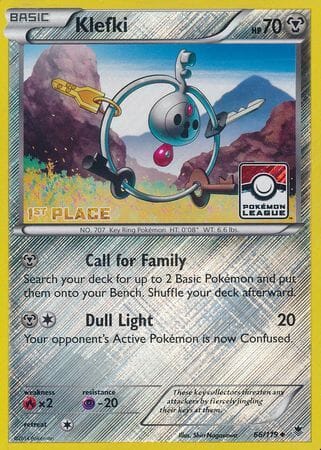 Klefki (66/119) (League Promo 1st Place) [XY: Phantom Forces] Pokemon Single Pokémon  | Multizone: Comics And Games