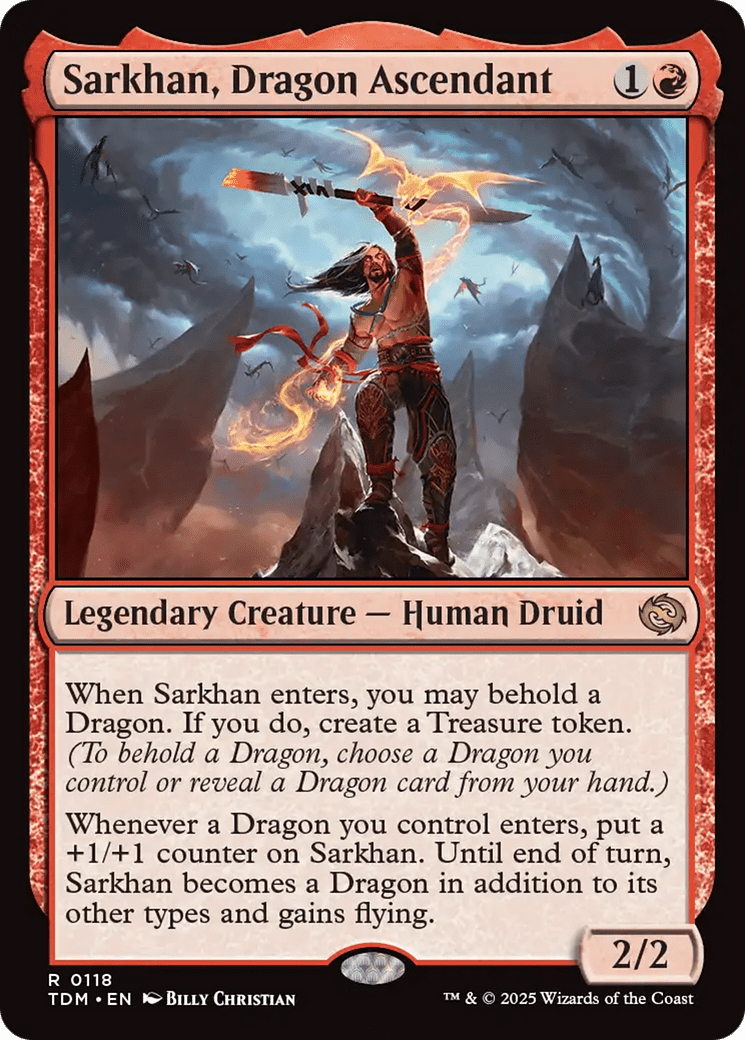 Sarkhan, Dragon Ascendant (118) [Tarkir: Dragonstorm] MTG Single Magic: The Gathering  | Multizone: Comics And Games