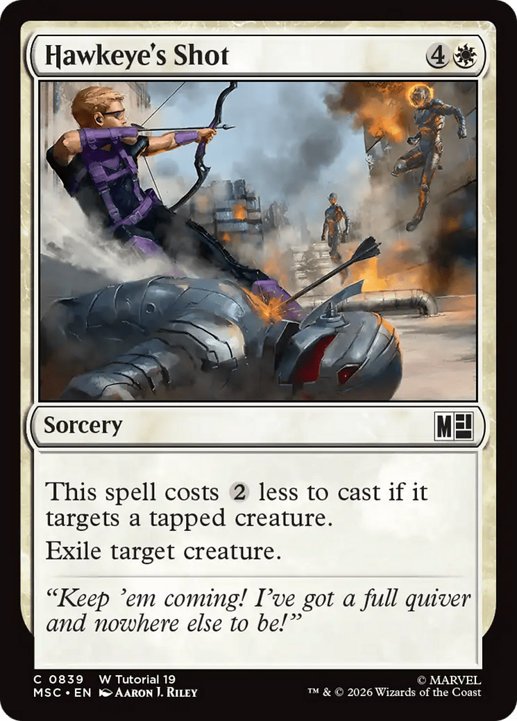 Hawkeye's Shot [Marvel Super Heroes Commander] MTG Single Magic: The Gathering  | Multizone: Comics And Games