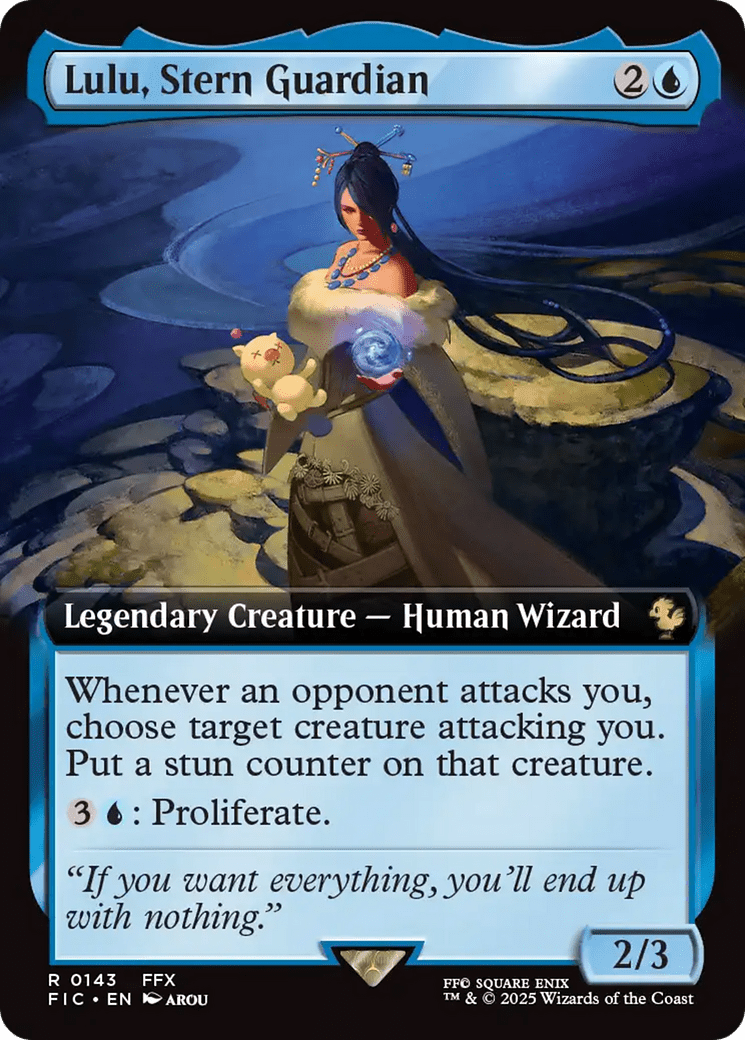 Lulu, Stern Guardian (Extended Art) [FINAL FANTASY Commander] MTG Single Magic: The Gathering  | Multizone: Comics And Games