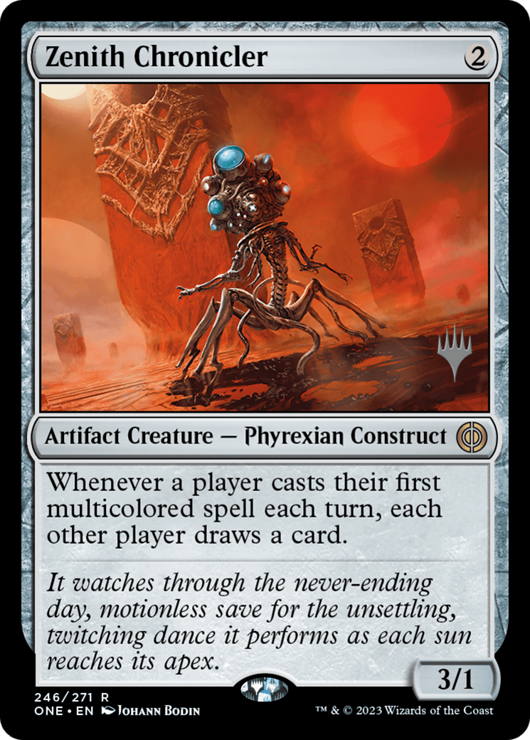 Zenith Chronicler (Promo Pack) [Phyrexia: All Will Be One Promos] MTG Single Magic: The Gathering  | Multizone: Comics And Games