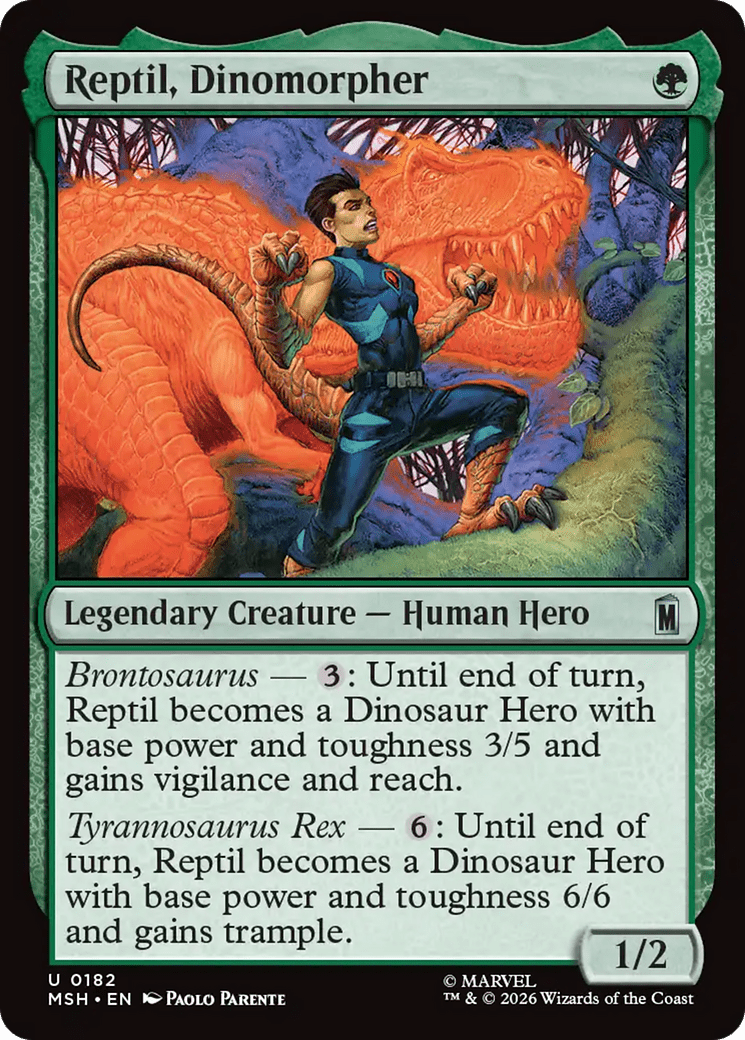 Reptil, Dinomorpher [Marvel Super Heroes] MTG Single Magic: The Gathering  | Multizone: Comics And Games