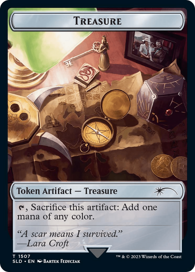 Treasure Token [Secret Lair Drop Series] MTG Single Magic: The Gathering  | Multizone: Comics And Games