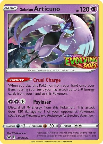 Galarian Articuno (SWSH123) (Prerelease Promo) [Sword & Shield: Black Star Promos] Pokemon Single Pokémon  | Multizone: Comics And Games