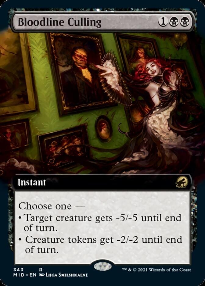 Bloodline Culling (Extended Art) [Innistrad: Midnight Hunt] MTG Single Magic: The Gathering  | Multizone: Comics And Games