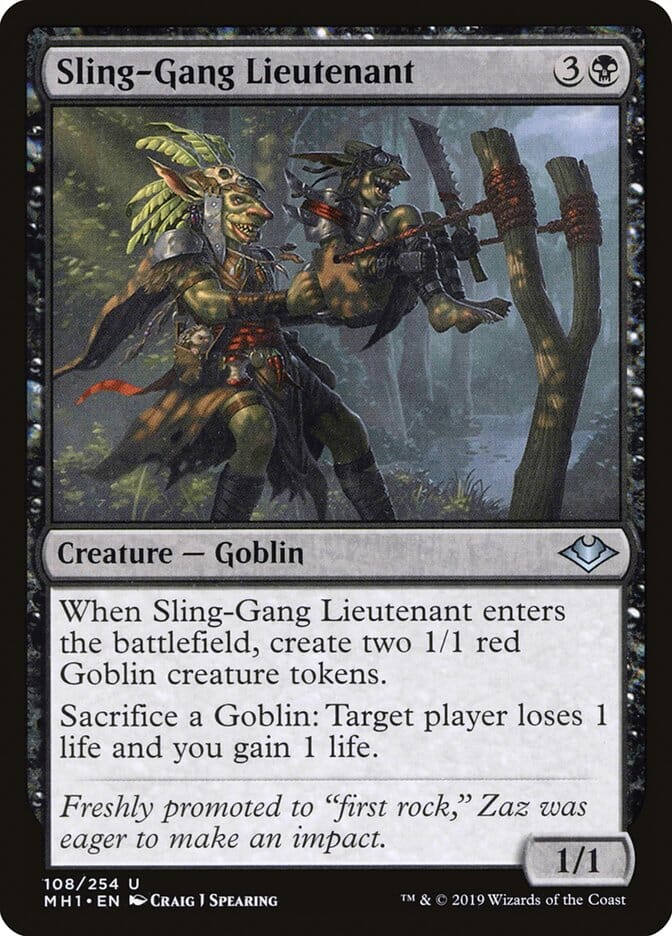 Sling-Gang Lieutenant [Modern Horizons] MTG Single Magic: The Gathering  | Multizone: Comics And Games