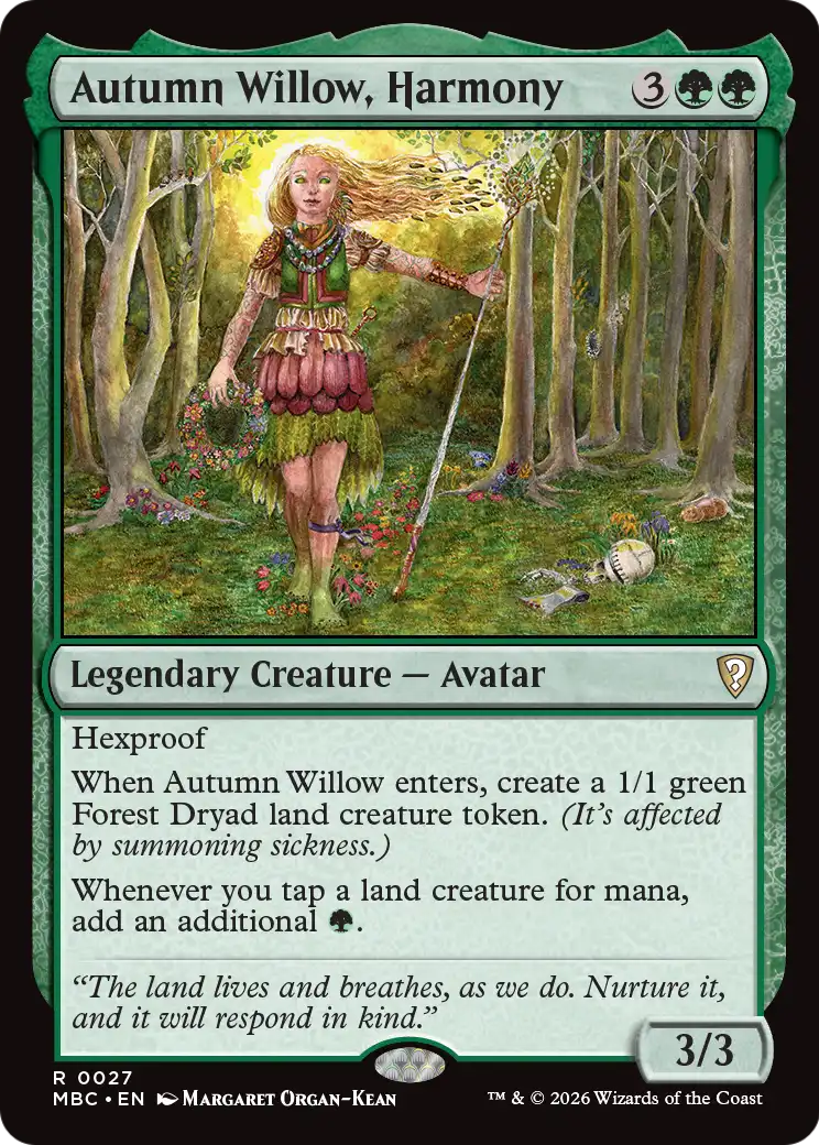Autumn Willow, Harmony [Mystery Booster: Commander Edition] | Multizone: Comics And Games