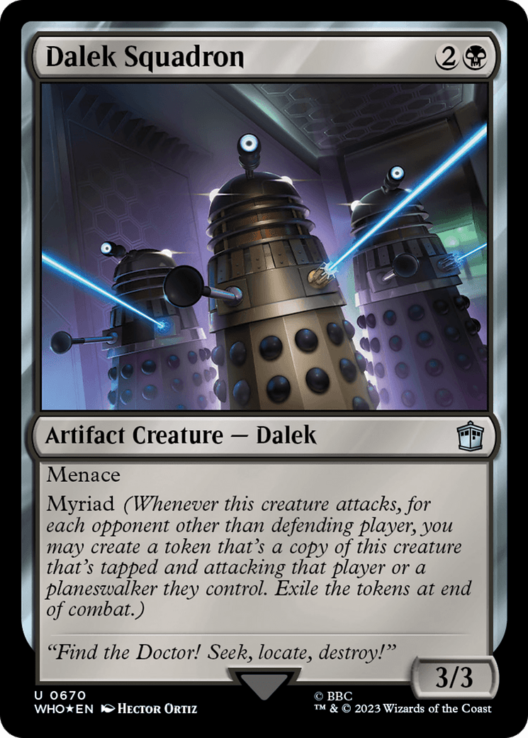 Dalek Squadron (Surge Foil) [Doctor Who] MTG Single Magic: The Gathering  | Multizone: Comics And Games