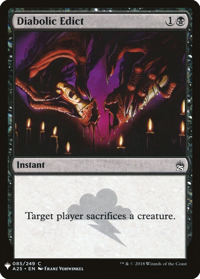 Diabolic Edict [Mystery Booster] MTG Single Magic: The Gathering  | Multizone: Comics And Games
