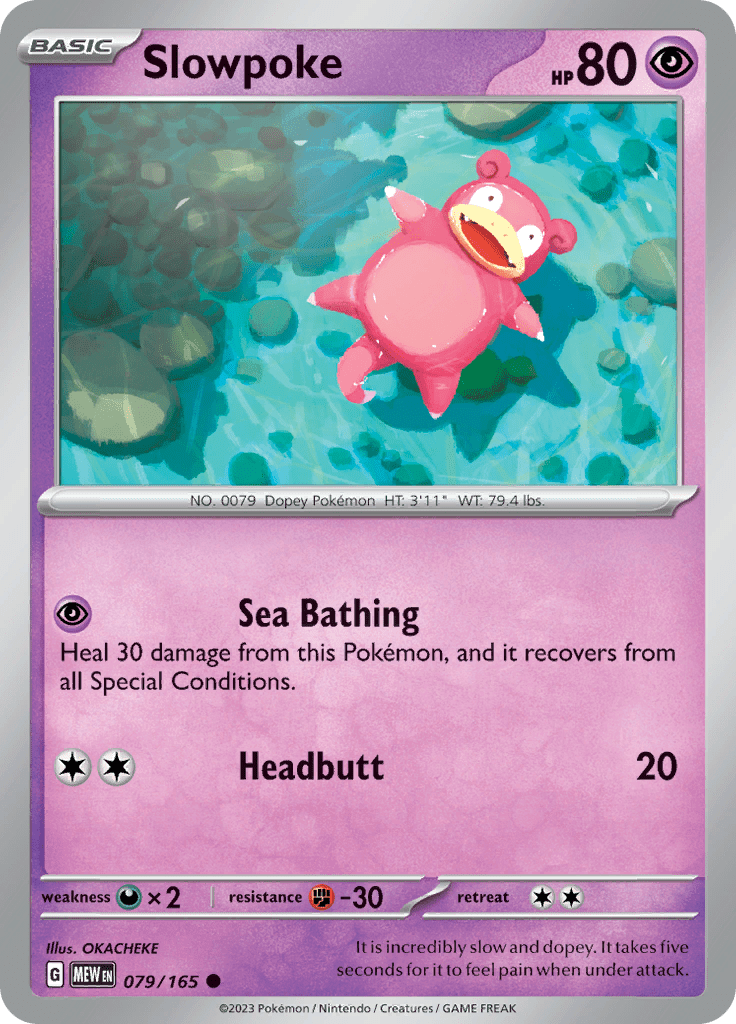 Slowpoke (079/165) [Scarlet & Violet 151] Pokemon Single Pokémon  | Multizone: Comics And Games