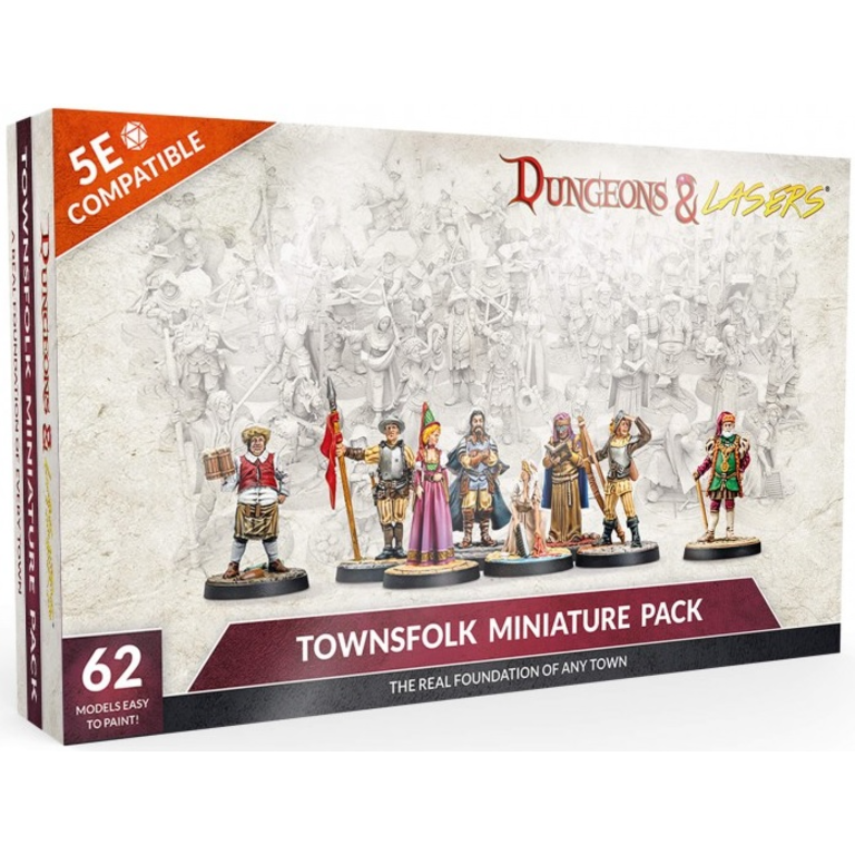 Dungeons & Lasers: Townsfolk miniature pack | Multizone: Comics And Games