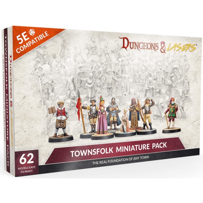 Dungeons & Lasers: Townsfolk miniature pack Multizone: Comics And Games  | Multizone: Comics And Games