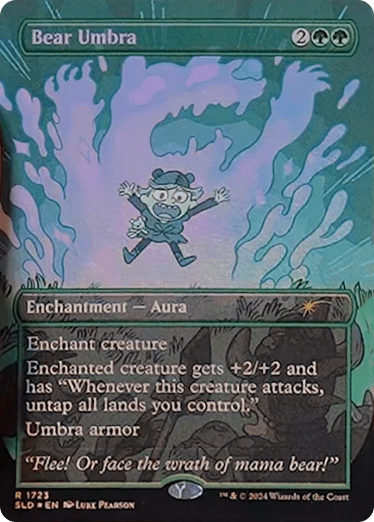 Bear Umbra (Rainbow Foil) [Secret Lair Drop Series] MTG Single Magic: The Gathering  | Multizone: Comics And Games